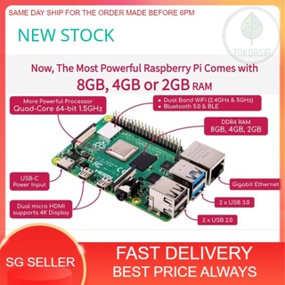 Raspberry Pi 4 Model B - 1GB - 2GB - 4GB - 8GB Board / rpi 4 B basic kit / argon kit (READY STOCK)