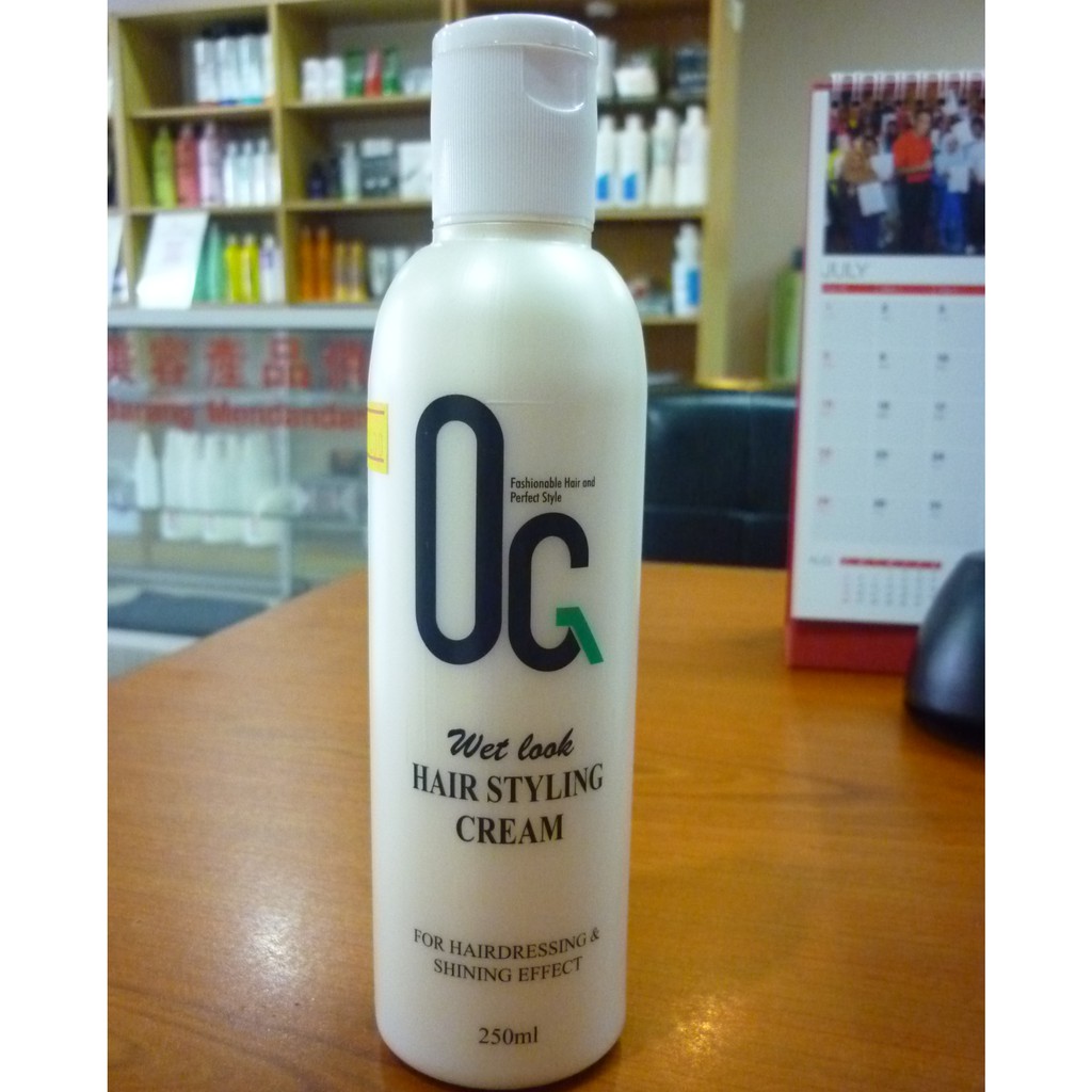 Shop Malaysia Og Wet Look Hair Styling Cream 250ml Shopee Singapore