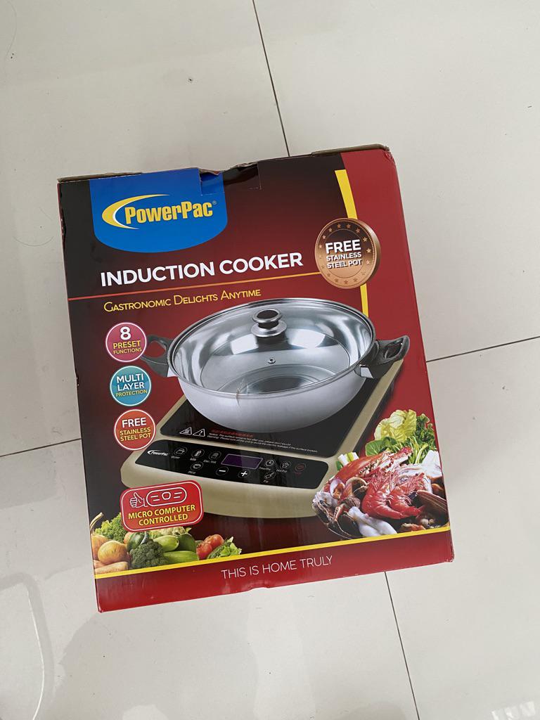 PowerPac Induction Cooker Steamboat with Overheat Protection (PPIC848