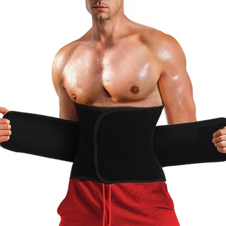 Men's Neoprene Waist Trainer Workout Belly Band Sports Girdles Sweat Wrap Belt Waist Support Slimming Body Shaper
