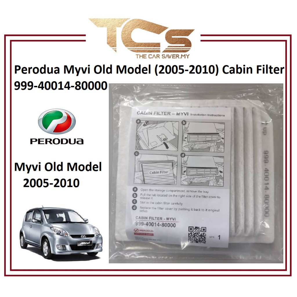 Perodua Myvi Old Model 2005 2010 Cabin Filter 999 40014 80000 100 Original Shopee Singapore