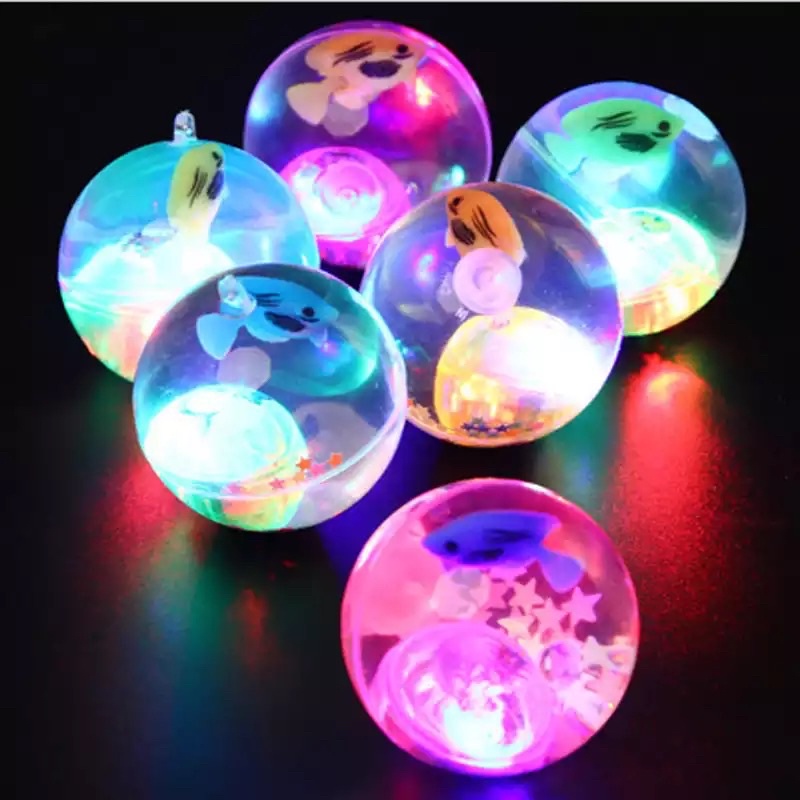 [5 for 8.50] Flashing Luminous Ball Rubber Bouncing Ball Toy Ball