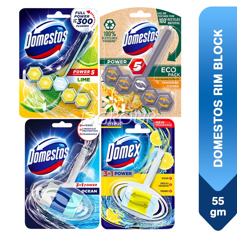 Domestos Toilet Rim Block, 40g55g Shopee Singapore