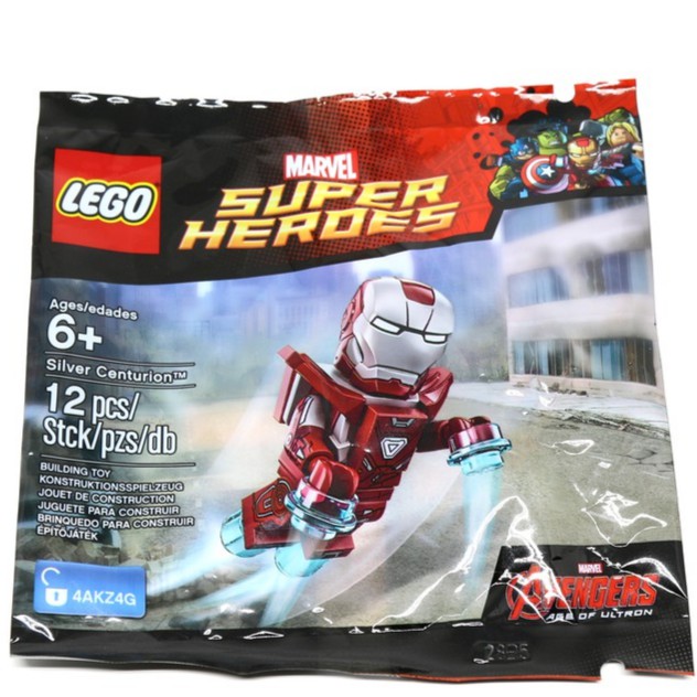 silver iron man lego