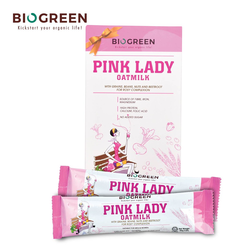 Biogreen Pink Lady Oatmilk Travel Pack 2 X 30g Sachet Bundle Of 3 Shopee Singapore