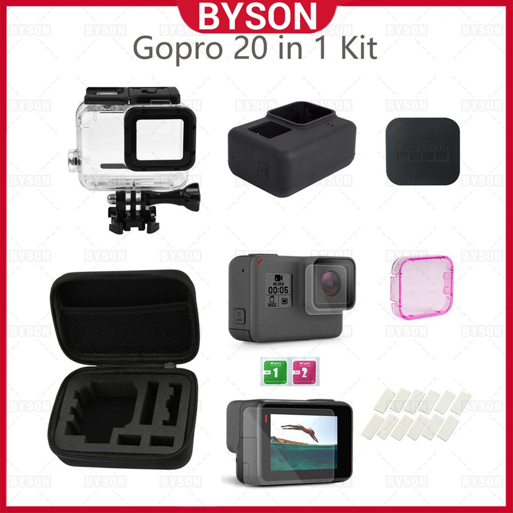 krans Til fods siv Ready Stock] Gopro Action Camera 8 in 1 Accessories Kits Action Camera  Sport Kit for Gopro Hero 7/6/5-Black | Shopee Singapore