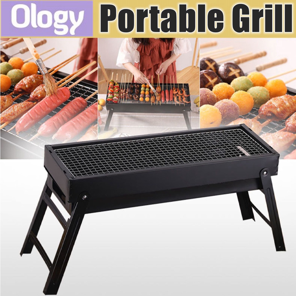 Mini Portable Foldable Outdoor BBQ Grill Camping Picnic Stainless Steel