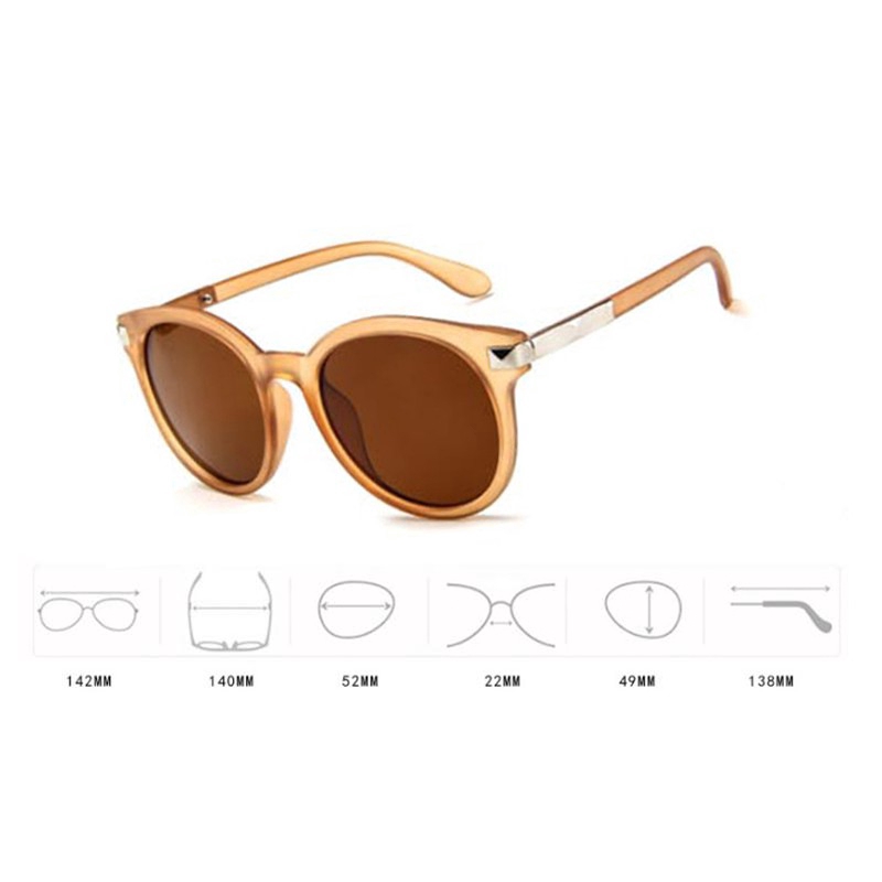 READY STOCKNew Vintage Round  Sunglasses Women Brand Designer Classic Candy Color glasses