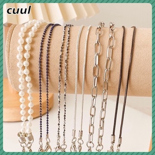 Image of Korean Fashion Mask Strap Colorful Crystal Mask Lanyard Glasses Mask Chain Necklace Anti-lost Mask Strap【CUUL】