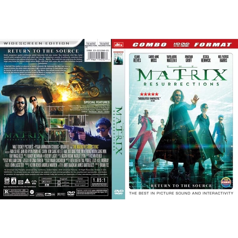 The Matrix Resurrections DVD Movies for Entertainment