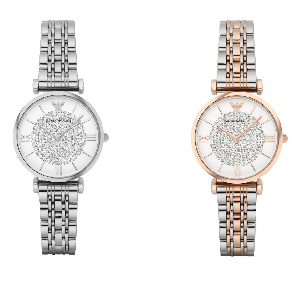 ladies emporio armani watch crystal pave dial ar1926