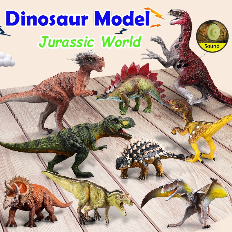 8/18/30pcs Dinosaur Model Toy Set Jurassic World Dinosaur Figure Realistic Educational Model