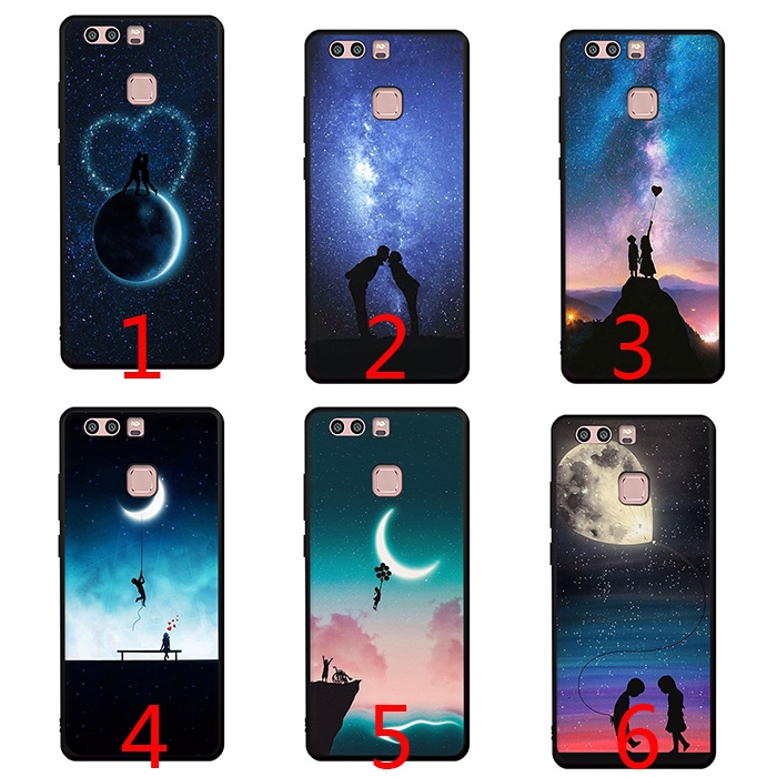 Moon Couple Art Wallpaper Soft Phone Case For Huawei P8 P9 P10 Lite Mini Shopee Singapore