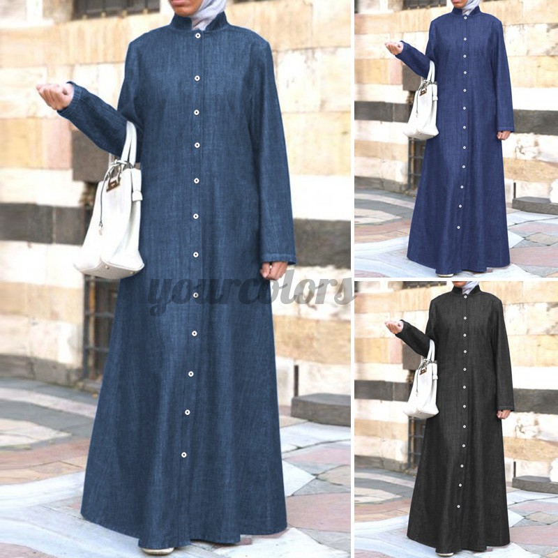 button down maxi dress long sleeve