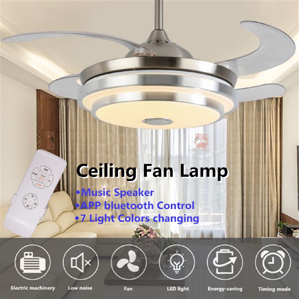 36 Led Ceiling Light Fixtures Lamp Chandelier Lighting Music Player Decor