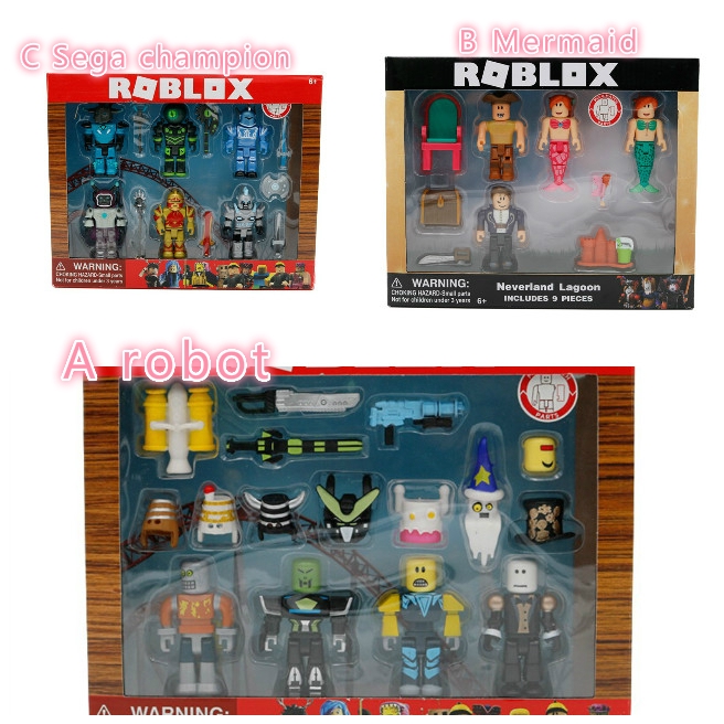 Virtual World Roblox Figures Blocks Doll Robot Mermaid World Champion Shopee Singapore - uruk hai roblox