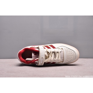 Ready stock Adidas5133 Forum 84 low men women walking sneakers Casual shoes White Red #2