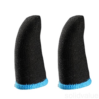 SV-2pcs Game Gloves Sweat-proof Elastic Gaming Screen Gloves Knitted Game Controller Sleeves
