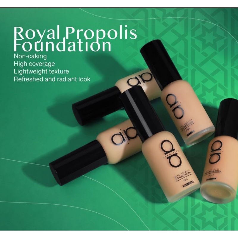 Shop Malaysia Alha Alfa Royal Propolis Foundation Original With Hologram Shopee Singapore