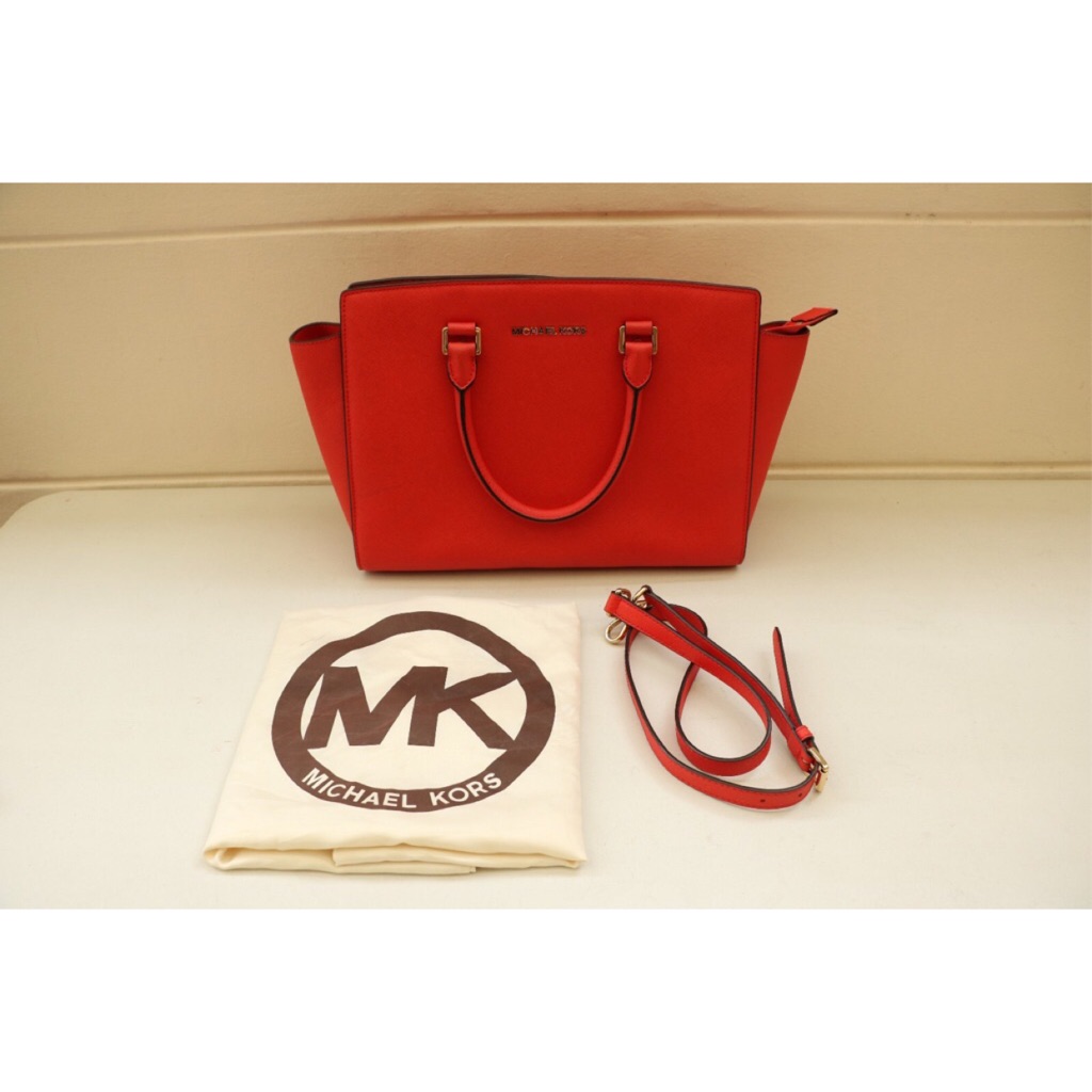 Selma Large Saffiano Leather Satchel, Michael Kors