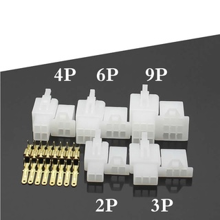 2.8mm connector 2P 3P 4P 6P 9P 2pin Electrical 2.8 Connector Kits Male Female Socket Plug For Motorcycle Motorbike Car