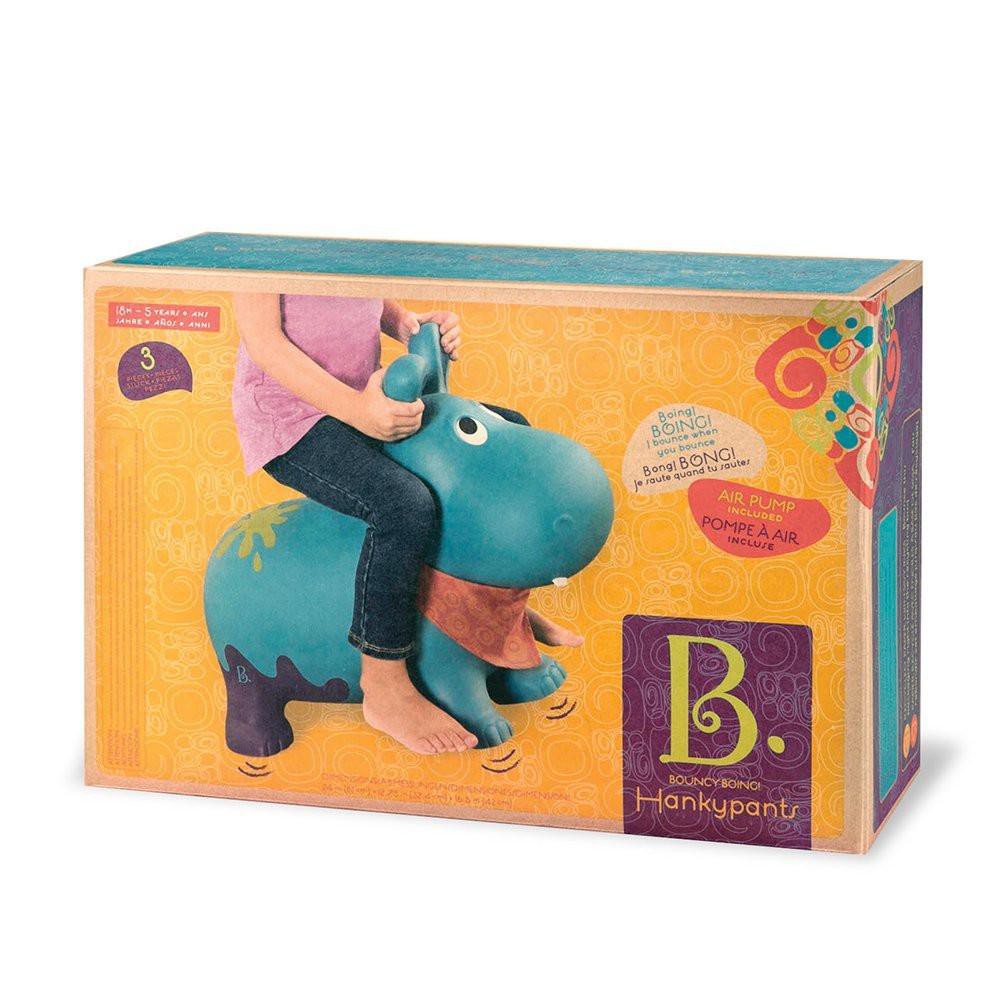 b toys bouncy hippo