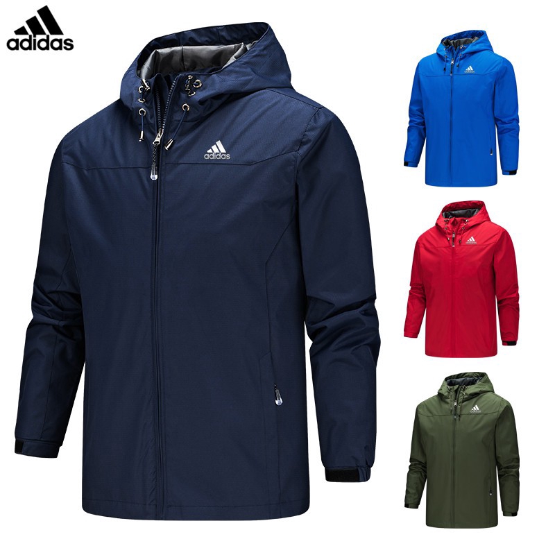 Adidas Men's Thin Hooded Windbreaker 