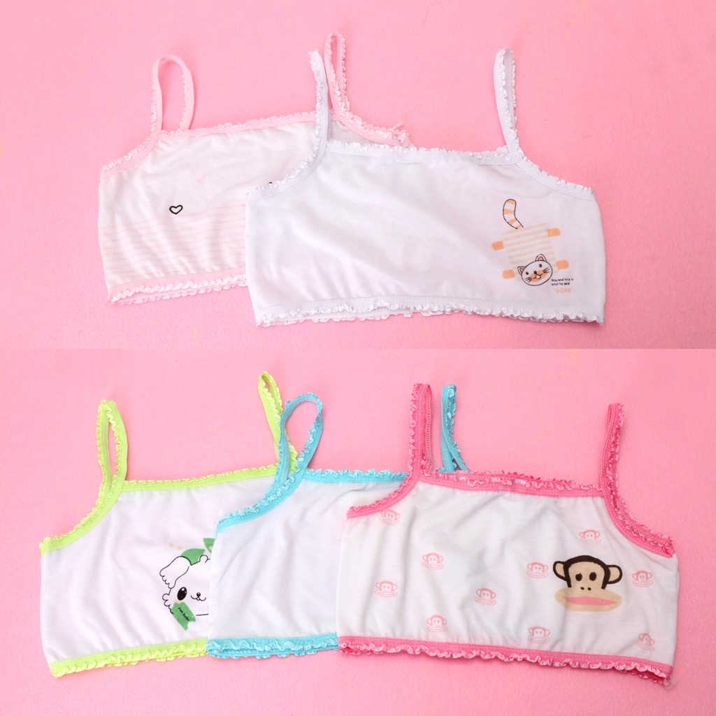 Girl Young Cartoon Printing perfect*New Girl Underwear Training Bra