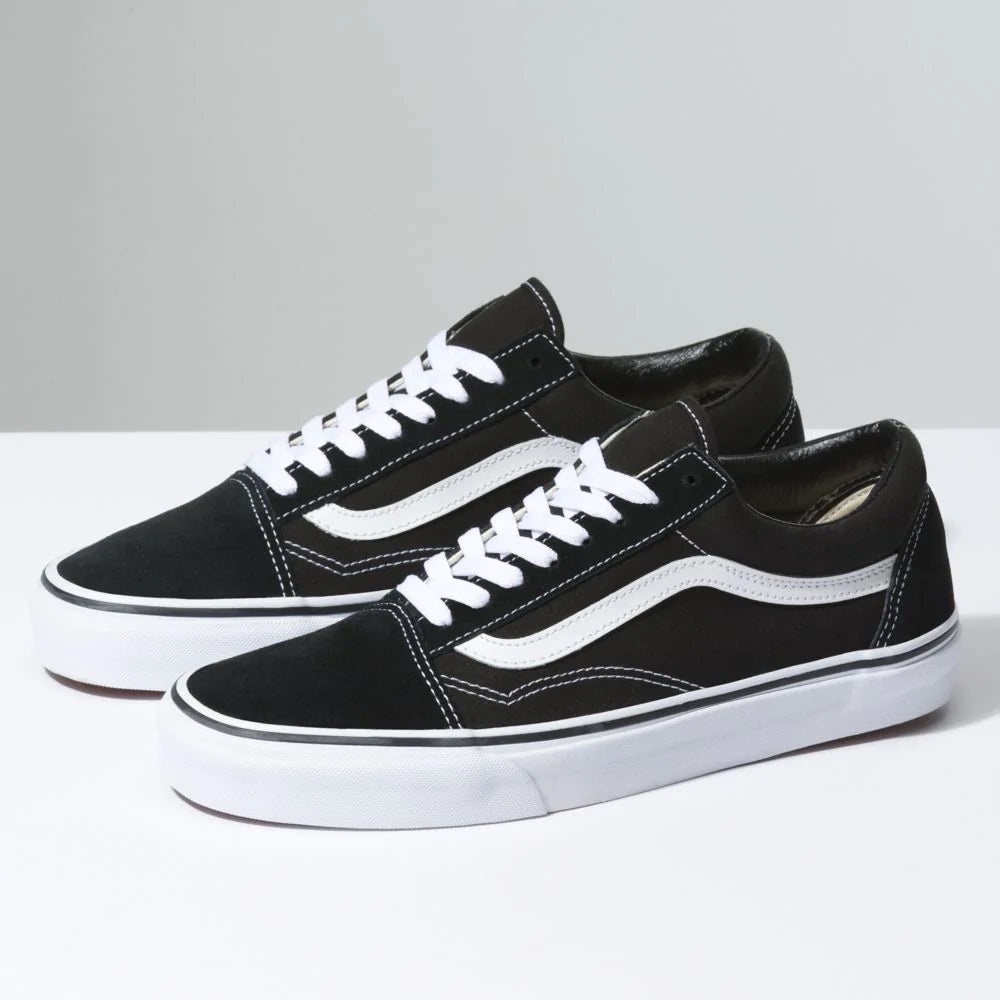 black and white vans