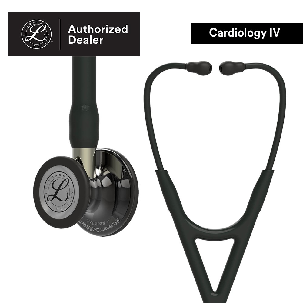 3m Blacktube Smoke Finish Chestpiece Champagne Stem Cardiology Iv 6204 3m Littmann Stethoscope Shopee Singapore