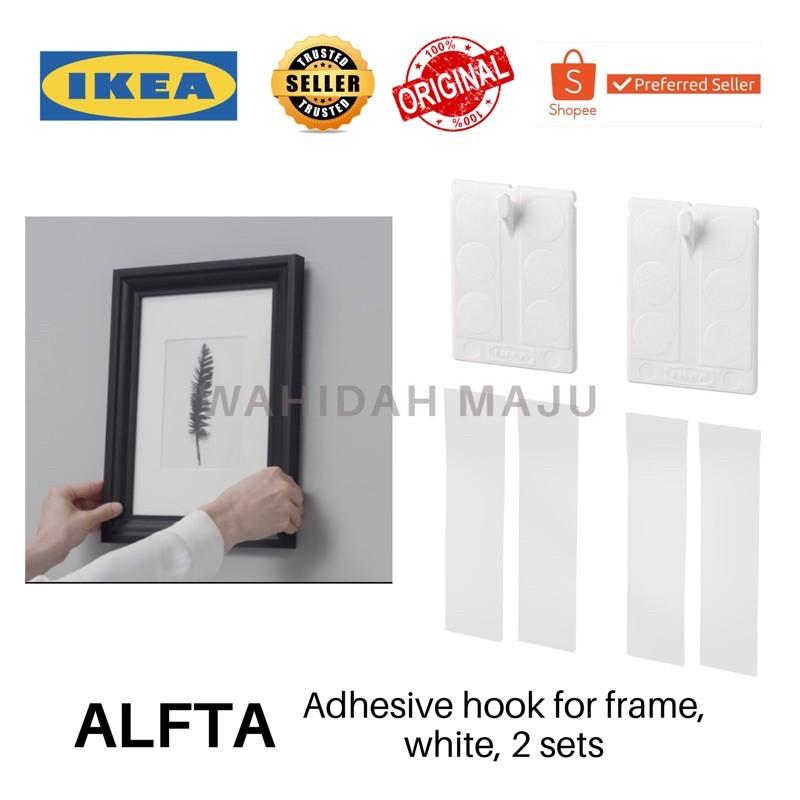 Ikea ALFTA adhesive hook for Picture Frames Shopee Singapore