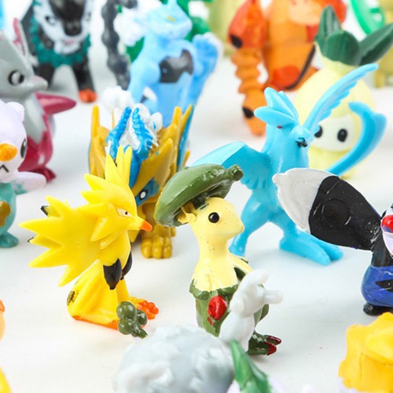 24 pcs assorted 48 120 non-repeating pokemon mini random pearl figure toys