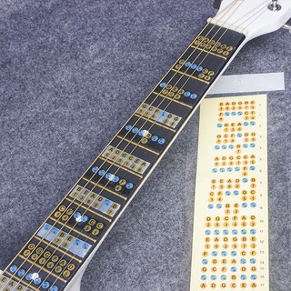 Electric Guitar Fretboard Note Decals Fingerboard Frets Map Sticker Learner E49