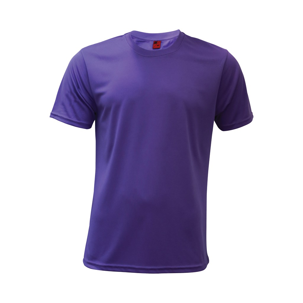 Download Unisex Dri Fit Round Neck Tee Shirt | Purple Plain Tees ...