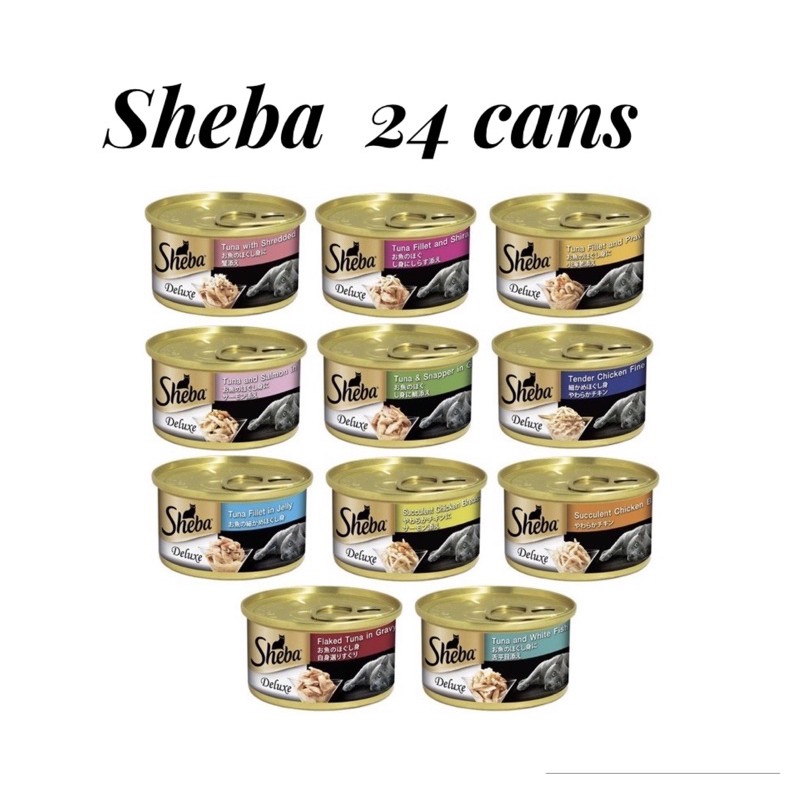 {Bundle of 24} Sheba Cat Canned Food 85g (11 Flavors) Shopee Singapore