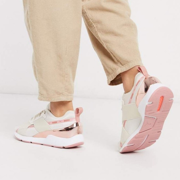puma muse x2 metallic rose gold