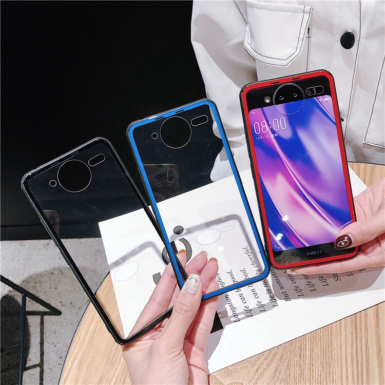 For Vivo Nex Dual Display Edition Cover Silicone Frame Glass Case Shopee Singapore