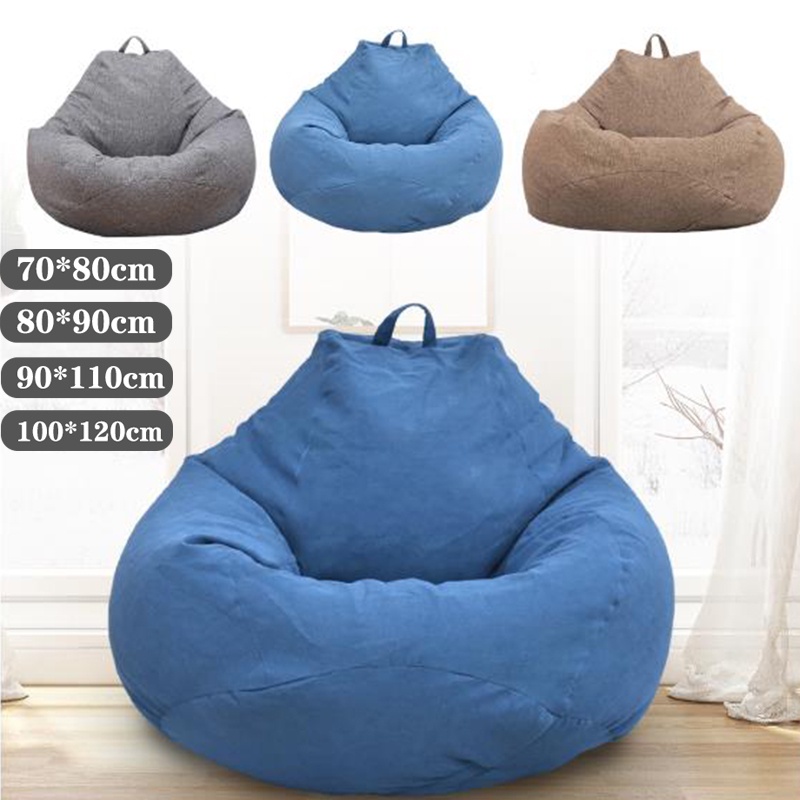 bean bag chair Dailyshore Soft Bean bag Couch Sofa Bag Chairs Cover Indoor Lazy (No Filling)