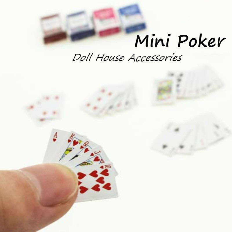 Mini Poker Cards Doll House Accessories Miniatures 1 12 Shopee Singapore - roblox playing cards accessory