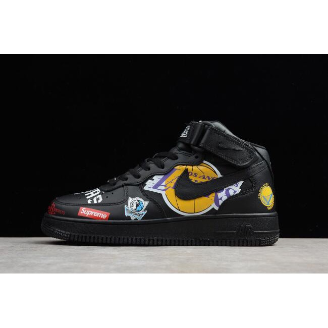 nike air force 1 mid black mens