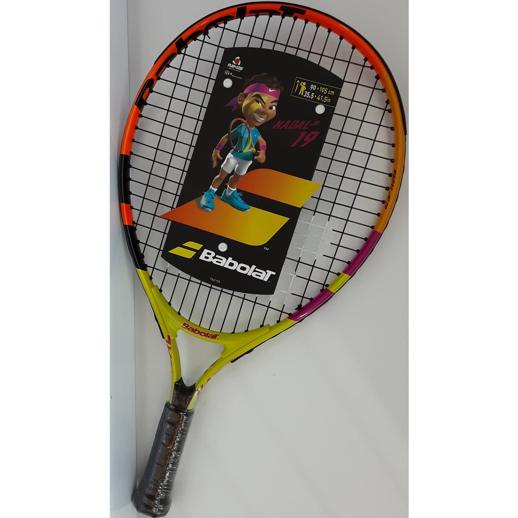 Babolat Unisexs Nadal Jr 26 Racket Black/Yellow Size 0 