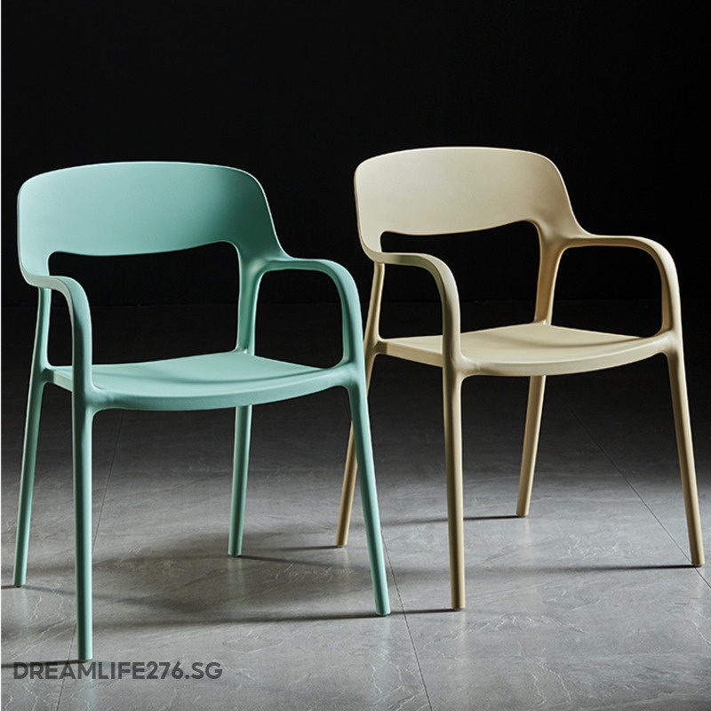 Plastic Dining Chair Modern Simple Leisure Chair Nordic Design Dining
