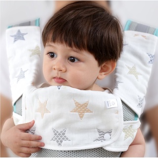(3-Pc) 100% Muslin Cotton Baby Drool Pad and Bib Infant Teething Pads Baby Carrier Teething Pads Baby Carrier Pads #0