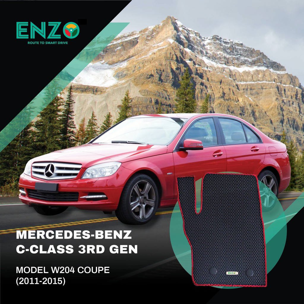 Enzo Car Mat Mercedes Benz C Class 3rd Gen Model W4 Coupe 11 15 Shopee Singapore