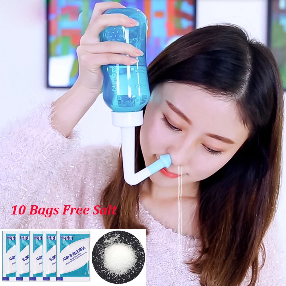 Salorie 300ml Nasal Wash Neti Pot Nose Sinus Wash Cleaner With ...