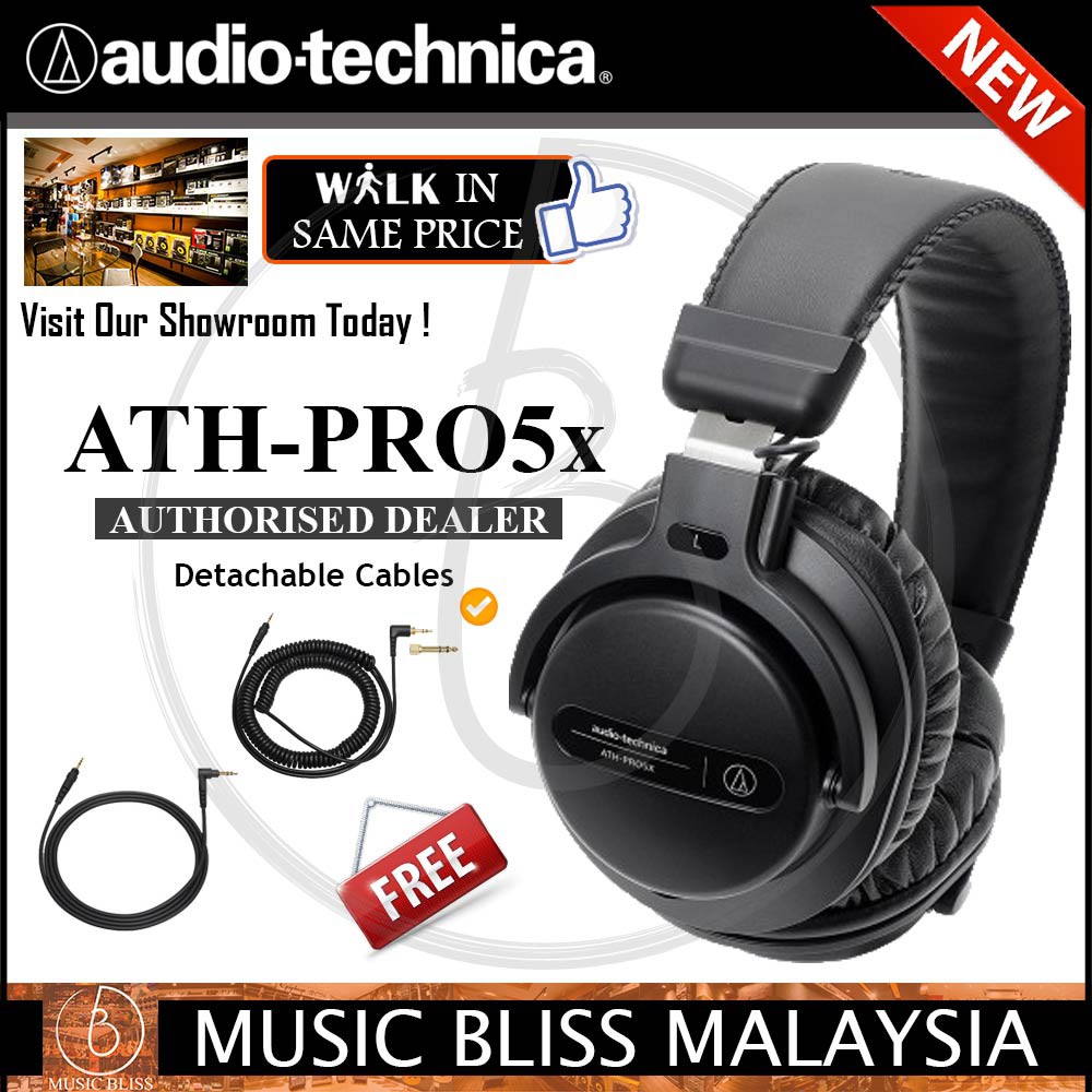 Audio Technica Ath Pro5x Professional Over Ear Dj Monitor Headphones Black Audio Technica Ath Pro5x Shopee Singapore