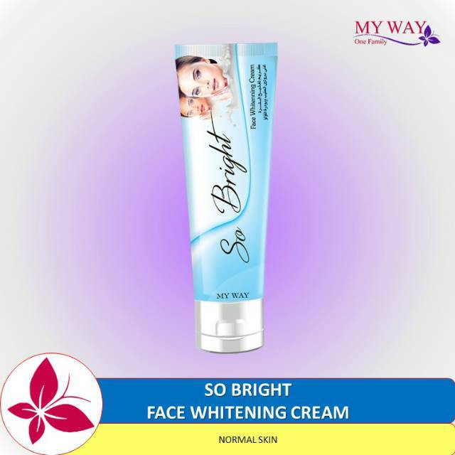 so bright face whitening cream