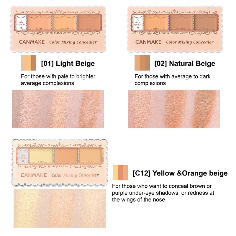 canmake color mixing concealer