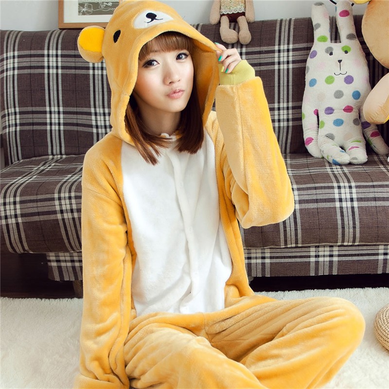 Rilakkuma Pajamas Women Kigurumi Animal Cosplay Costume Onesie Men Sleepwear  | Shopee Singapore