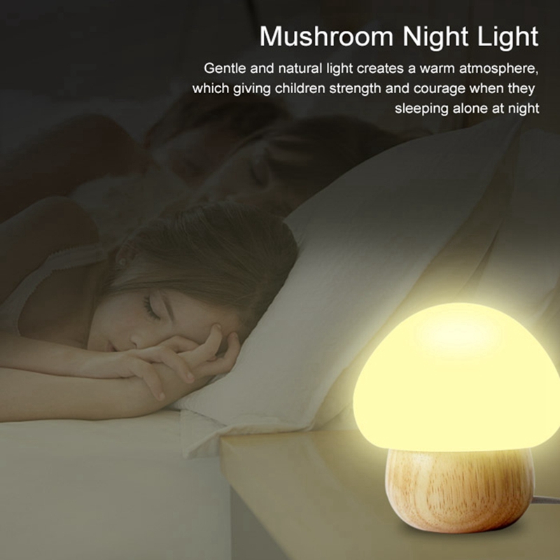 Led Mushroom Night Lamp Night Lights For Kids Baby Us Plug